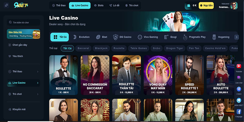 Live Casino 9Bet